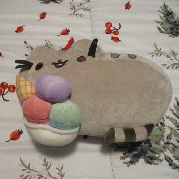 Gund Pusheen  Ice Cream Sundae Cat Plush Stuffed Animal - Picture 3 of 5